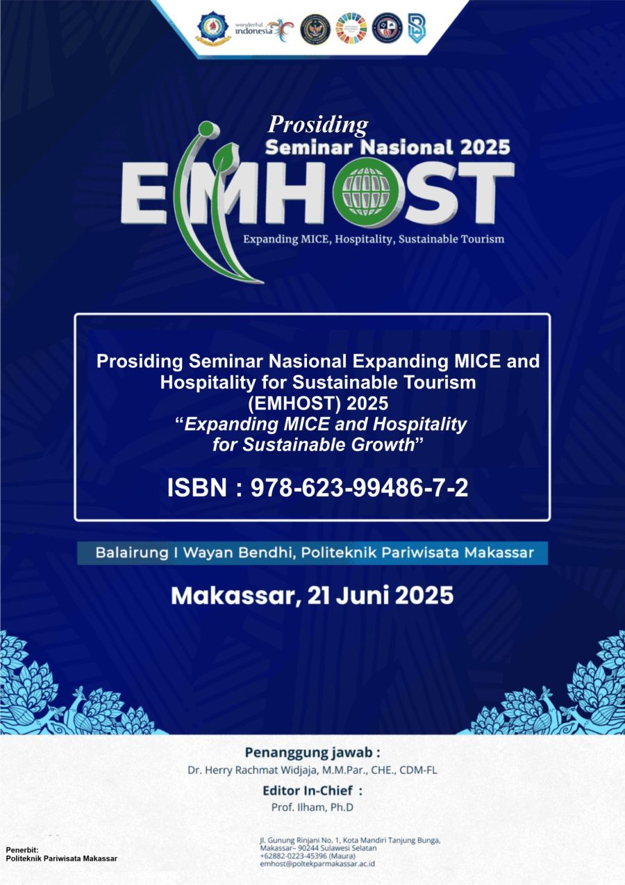 Prosiding Seminar Nasional Expanding MICE and Hospitality for Sustainable Tourism (EMHOST) 2025 “Expanding MICE and Hospitality for Sustainable Growth”